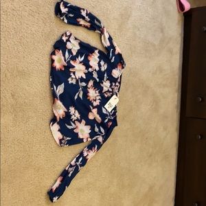 Off the shoulder Billabong shirt